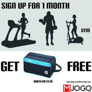 MJOGO.com - Sign Up for 1 Month of GYM (Any Center) and <br />receive a APACS shoes bag for <strong>FREE!</strong>